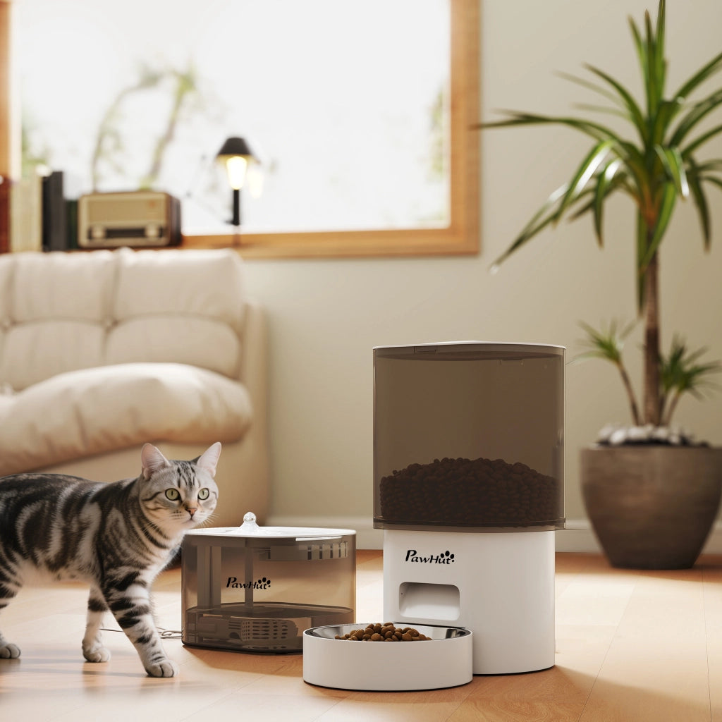 Dispensatore Cibo per Gatti e Cani 3L App ¨C zephmum ¨C LED
