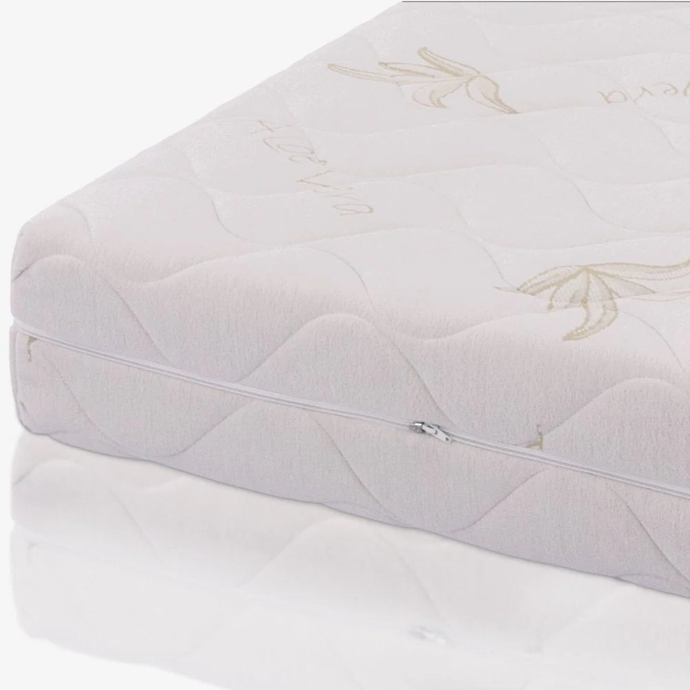 Materasso Singolo 85x190, Alto 25 cm - Memory, Sfoderabile, Rivestimento Aloe Vera, | Premium