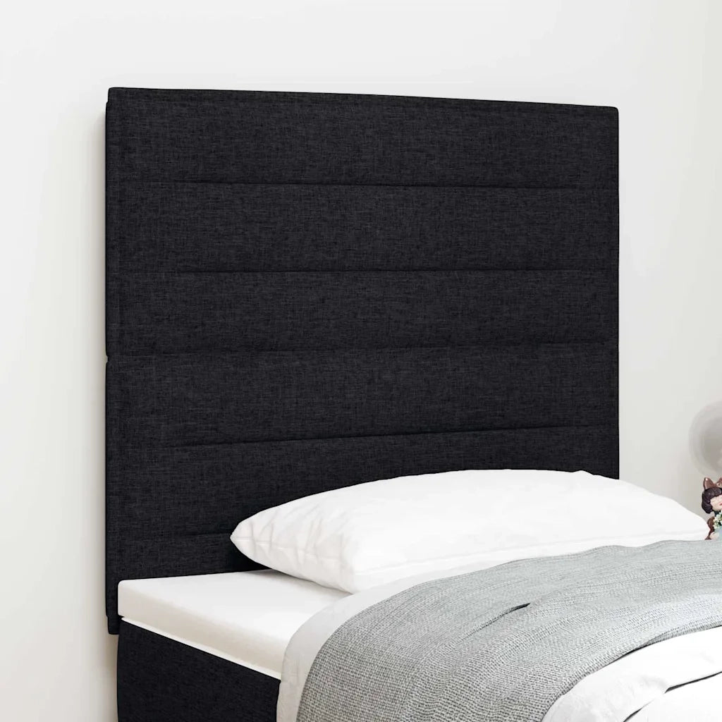 Testiera LED con strisce LED con testiera Nero 80 cm Tessuto 3338267