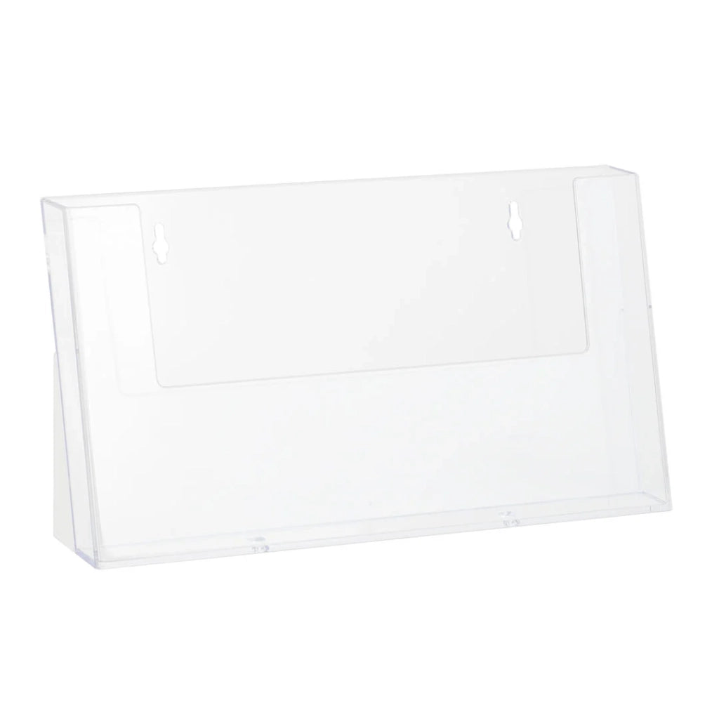 Porta depliant da banco in plexi A4 Orizzontale