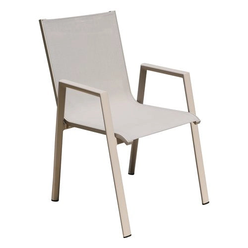 Sedia con braccioli amicasa 2509 001 martinique art 2 khaki