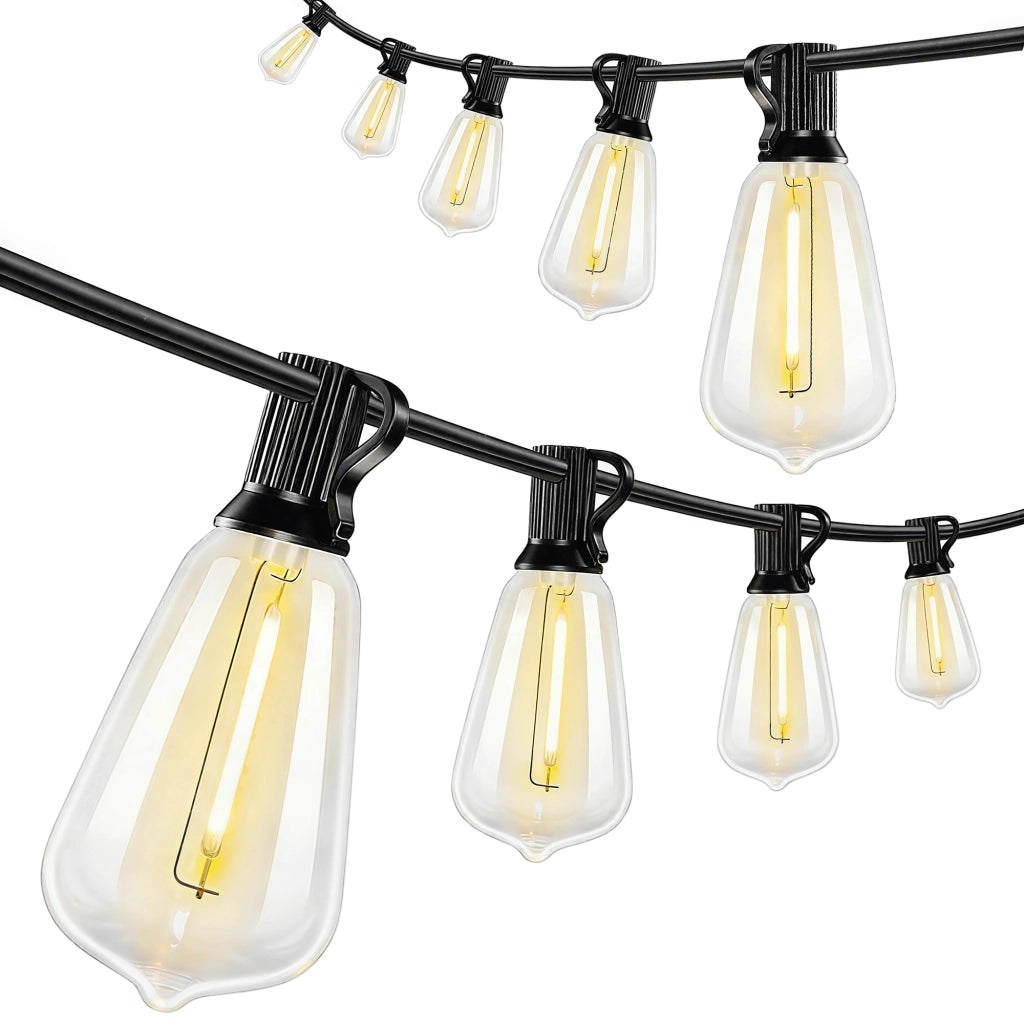 Luci a LED per tende ¨C Minimal ¨C 50 LED, 18 m, IP44, grigio