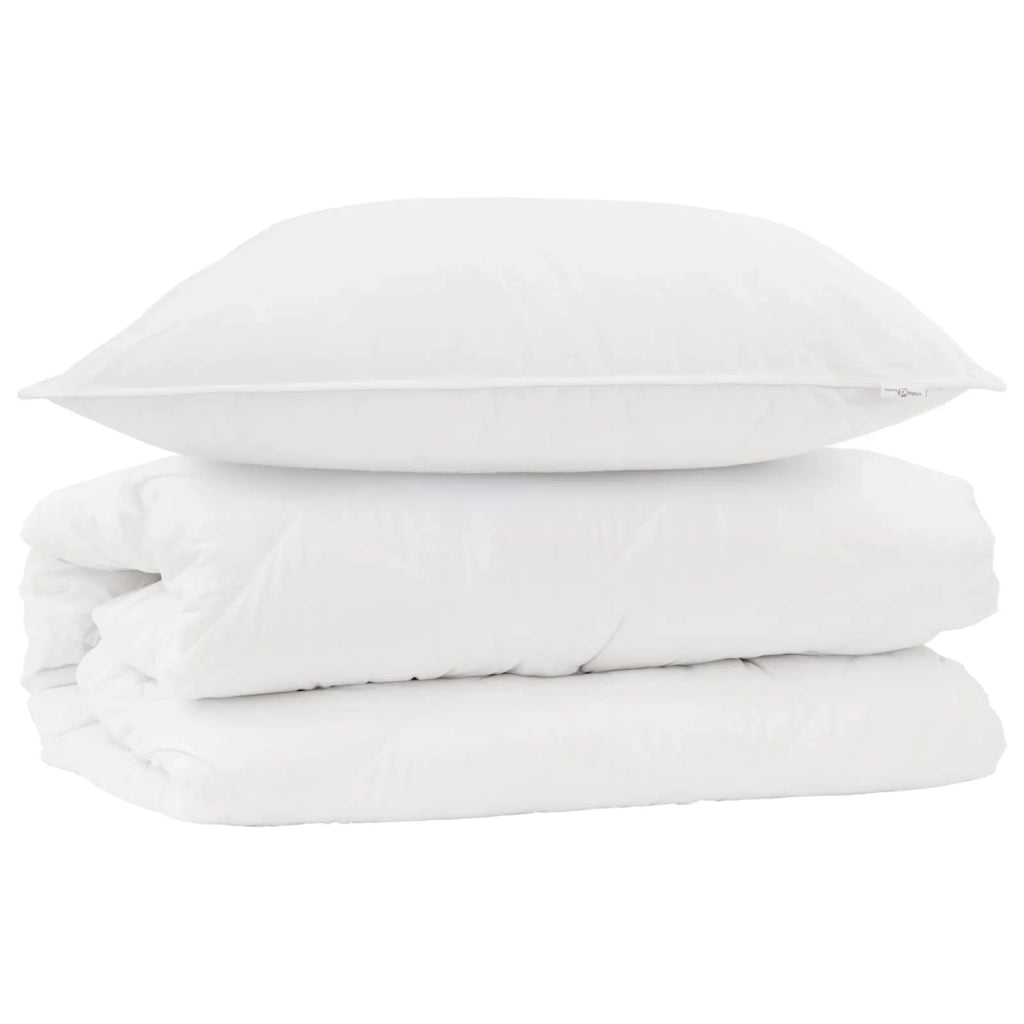 Set di Piumoni con cuscino 2 pcs Bianco Microfibra 3376807