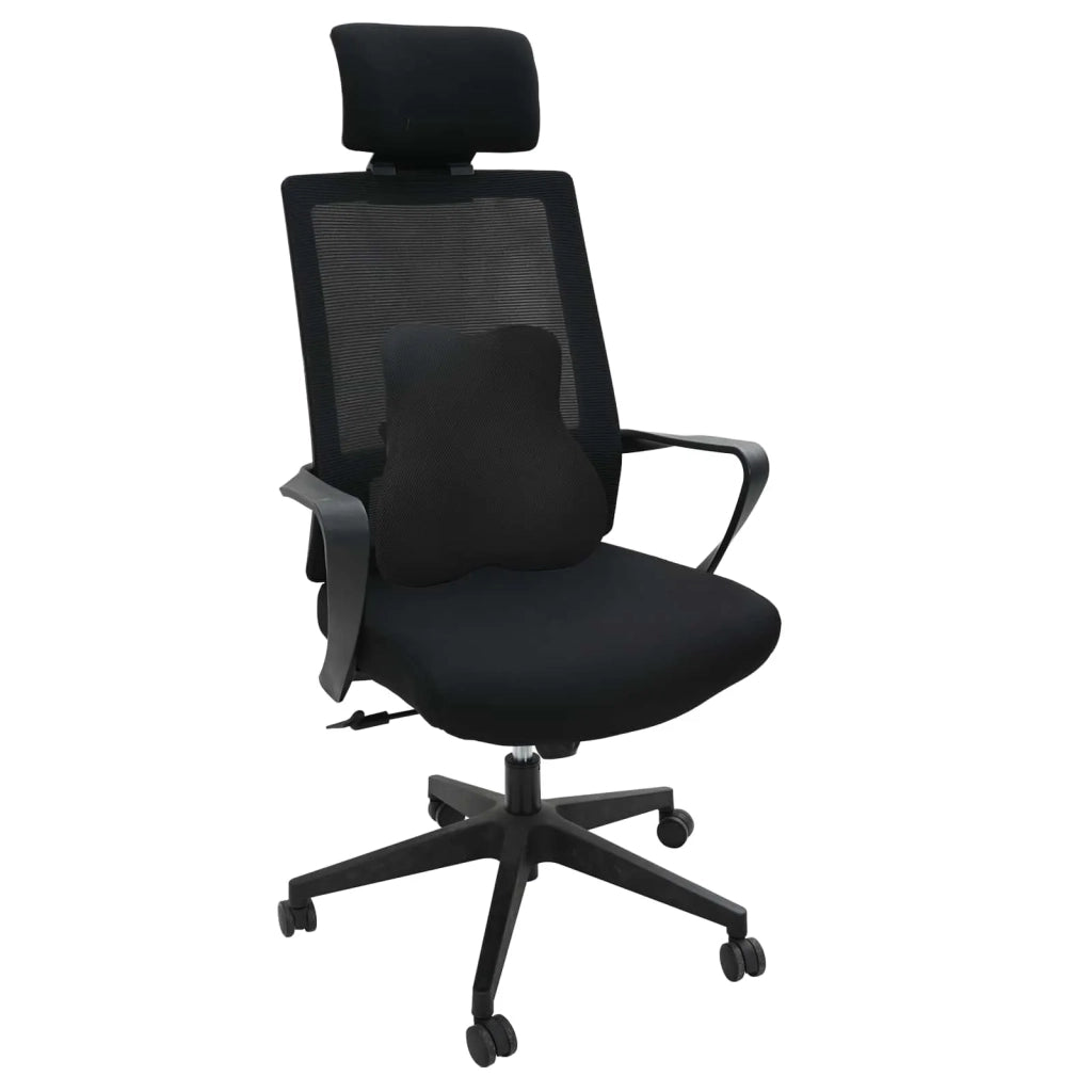 Cuscino lombare Nero Schiuma Memory 40 x 40 x 11 cm 42012708
