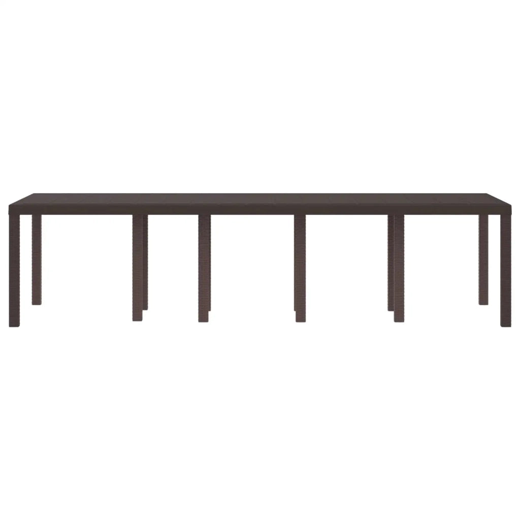 Tavolo da Giardino Marrone 300 x 100 x 73 cm polyrattan