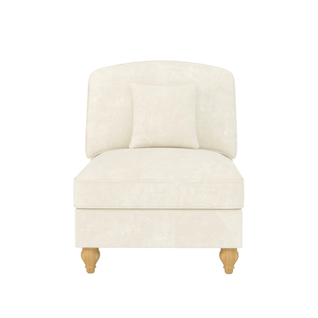 Divano senza braccioli Windsor - Zephmum- Chenille con cuscino