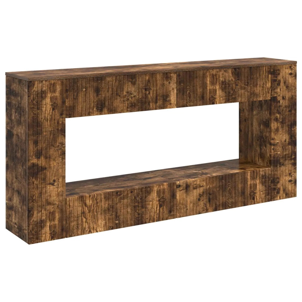 Tavolo Consolle | Tavolo d'Ingresso Rigato Quercia Affumicata 155 x 29 x 74 cm