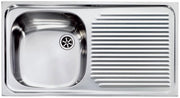 Lavello AURORA 79X42 1 vasca sinistra+ gocciolatoio ACCIAIO INOX 011011.S1.01.2016