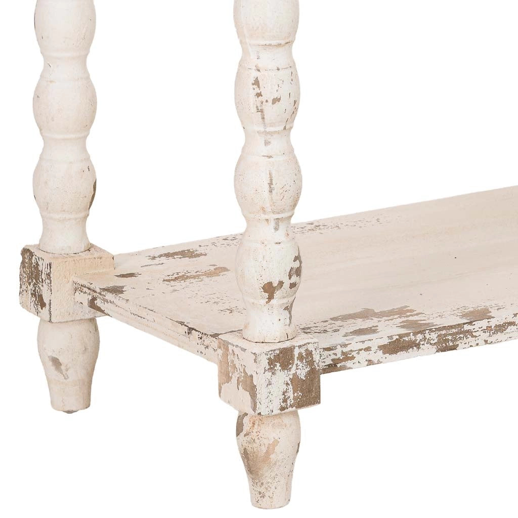 Mobile da ingresso in legno bianco 80x40x80h cm