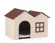 Set 4 Cucce Casetta Pvc Beige da Interno H40 cm - ELEGANT