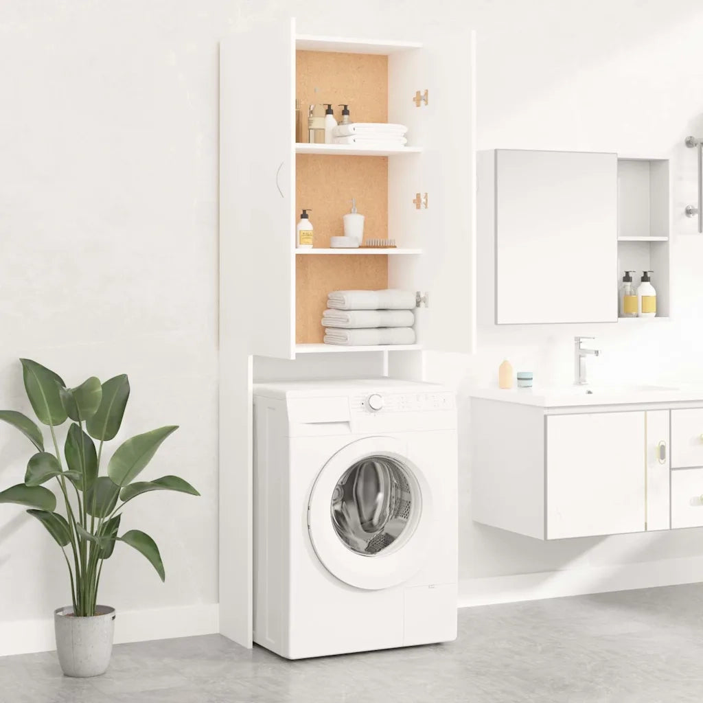 Mobile per Lavatrice Bianco 64x25,5x190 cm 808413