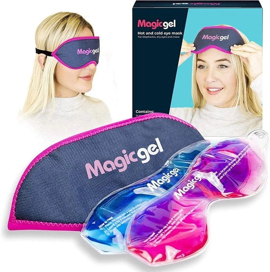 Oogmasker rilassante per occhi stanchi - Verifica temperatura calda/fredda - Ideale per riposo degli occhi - Veloce rilascio per occhi stanchi