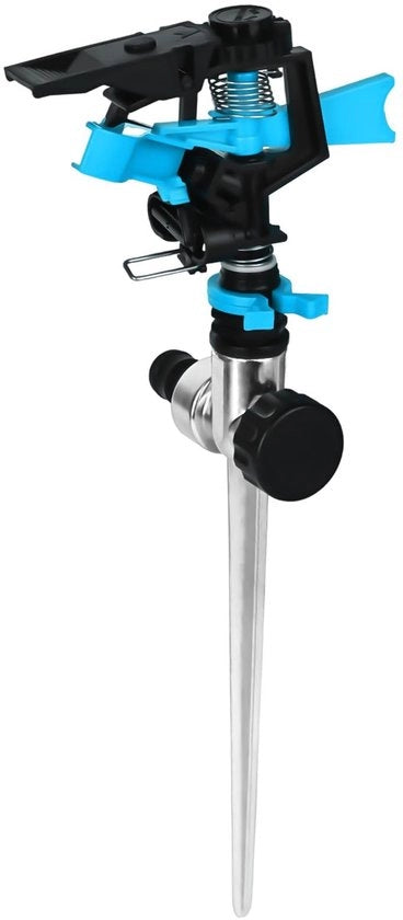 Sistema di irrigazione rotante per grandi superfici con 3 posizioni - Sectorsprinkler - Sprinkler per giardini con ABS e acciaio inossidabile