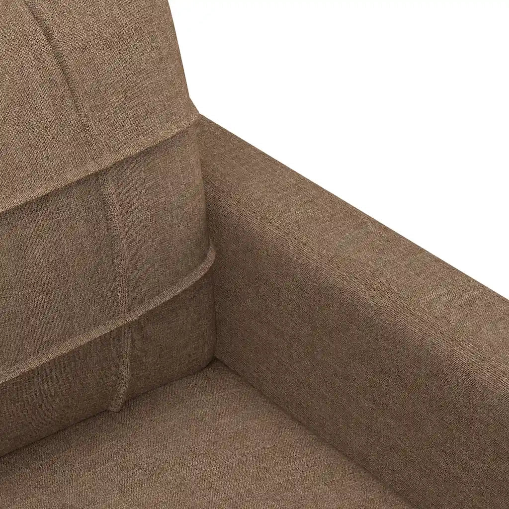 Divano a 2 Posti-Sofa 2 Posti Marrone 140 cm in Tessuto 779257