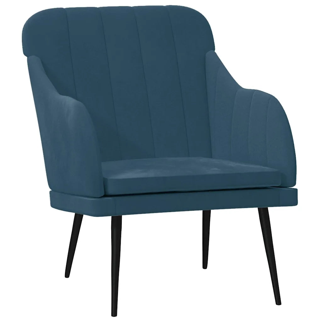 Poltrona Blu 63x76x80 cm Velluto 351463