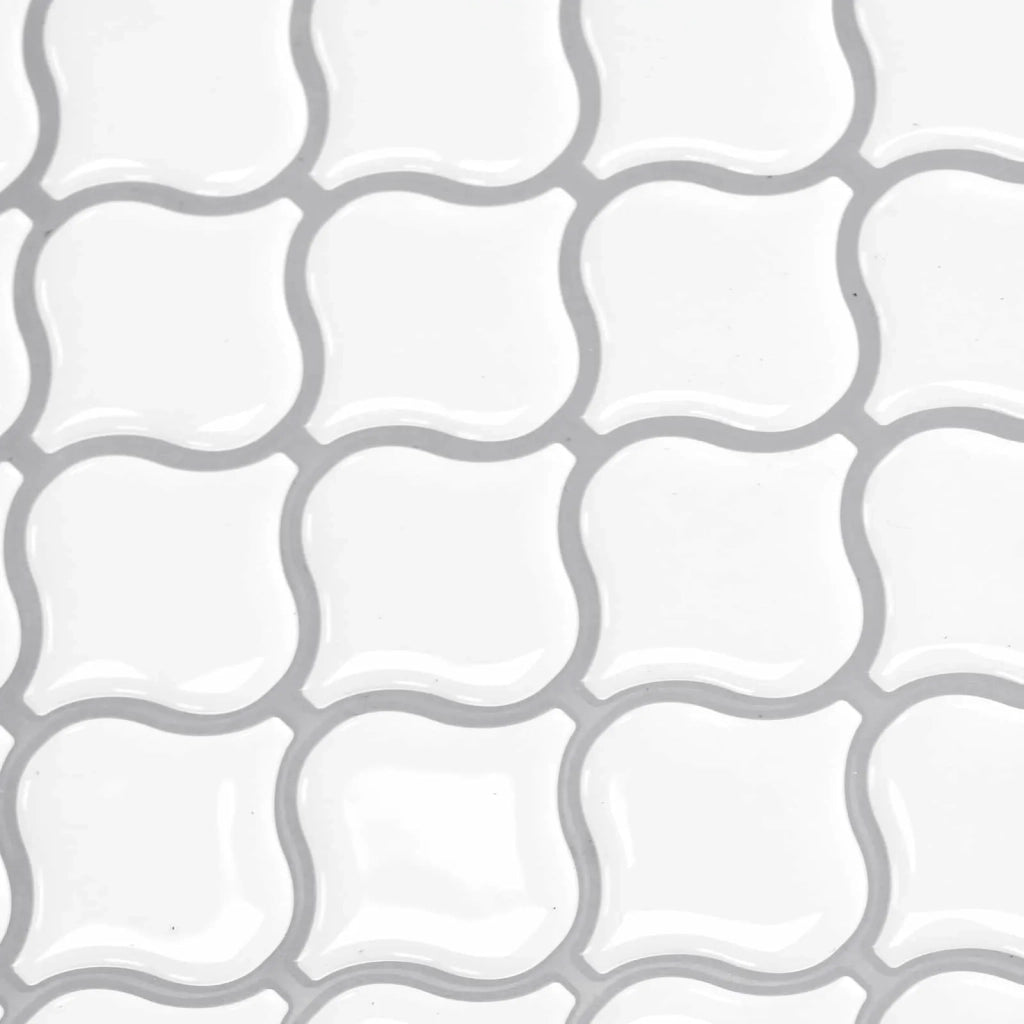 Piastrella Lanturn 20 pcs Bianco 27 x 27 cm Poliuretano e PET 42046235