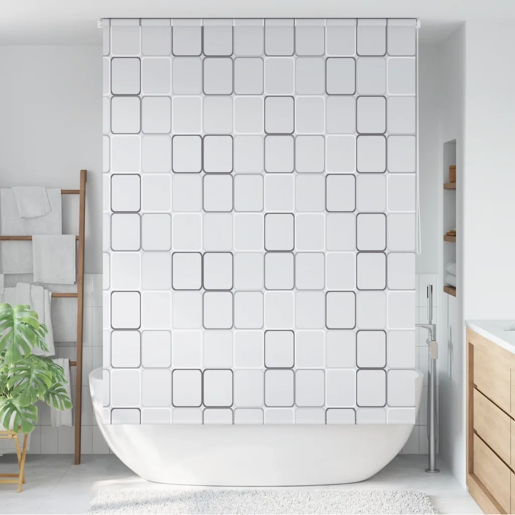 Tenda a rullo | Tenda avvolgibile per Doccia 160x240 cm Quadrati