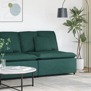 Modulo Centrale Divano Modulare con Cuscini Verde Scuro 100 cm 4104421