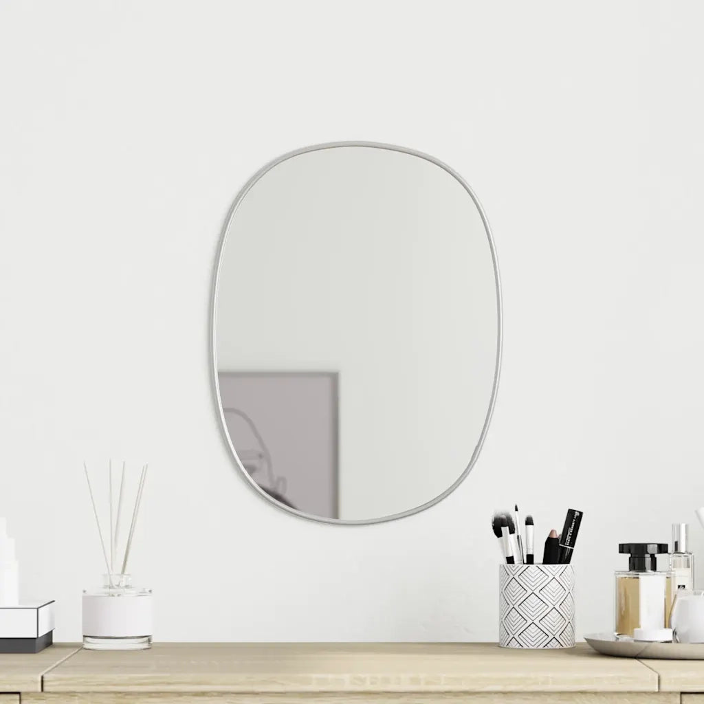Specchio da Parete | Specchio decorativo Argento 40x30 cm