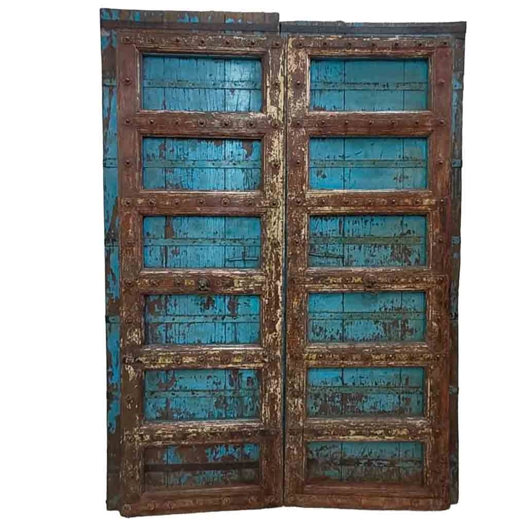 Porta in legno fatta a mano 151x7x227h cm
