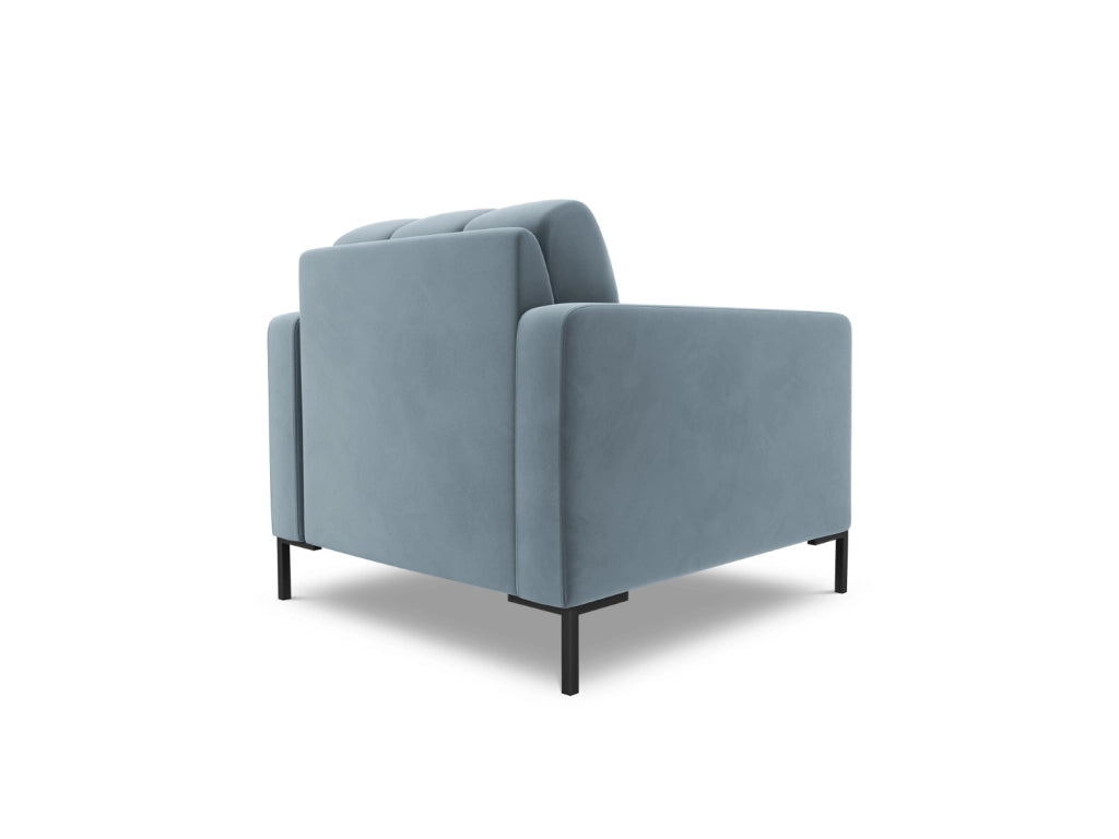 Cosmopolitan Design - Poltrona "Bali" in velluto azzurro 