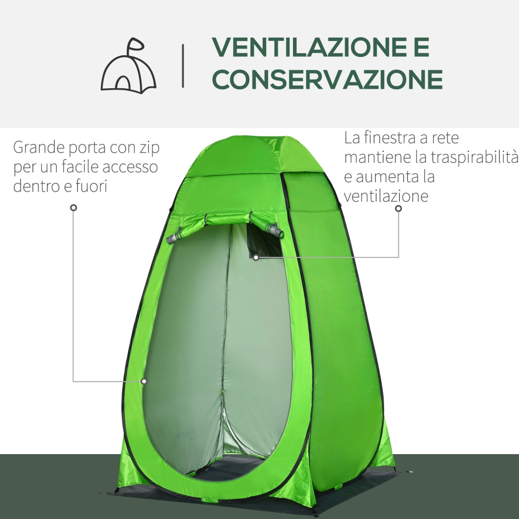 Tenda Doccia Esterna ¨C Minimal ¨C Verde 126x124x189cm