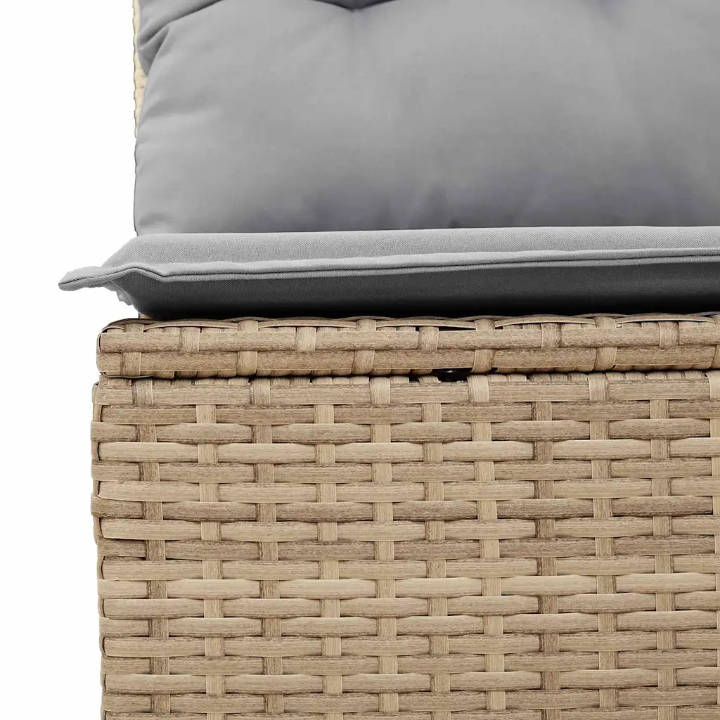 Set Divano da Giardino 7 pcs Beige Poly Rattan 3358774
