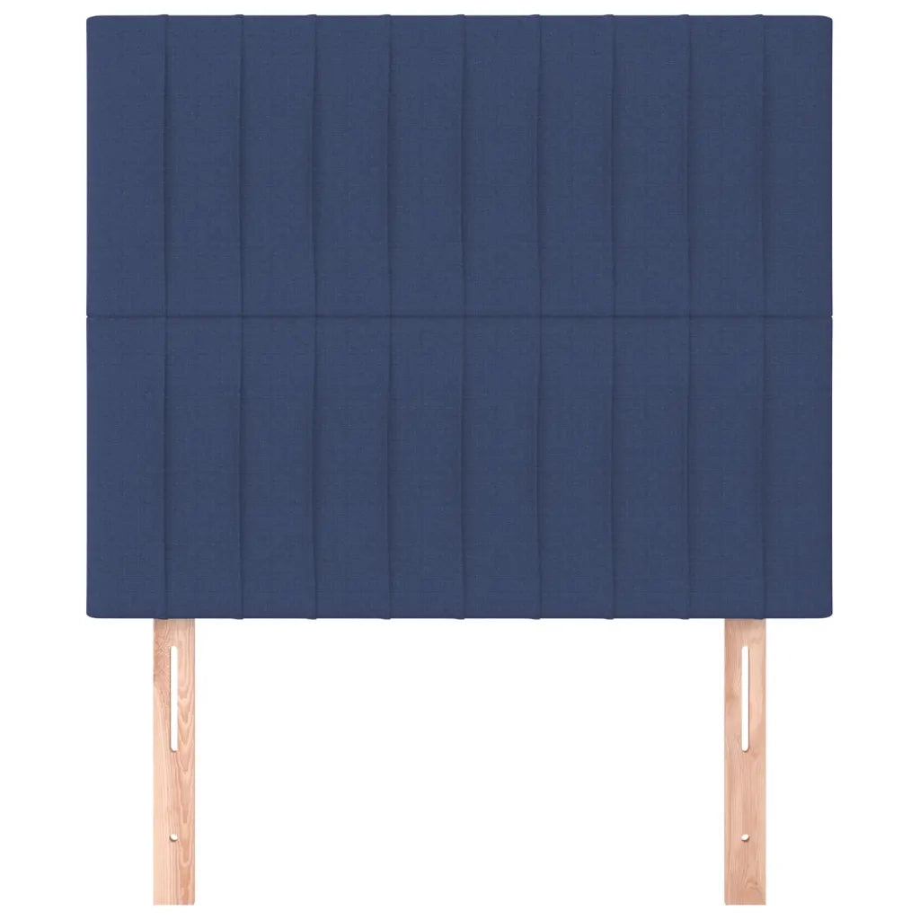 Testiera | Testata Blu 90x5x118/128 cm Tessuto
