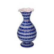 Vaso ceramica blu cm ø12h25
