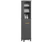 Cassa da bagno lunga - Organizzatore - Spazio sufficiente - 35x170x30cm - Materiale MDF & Pino