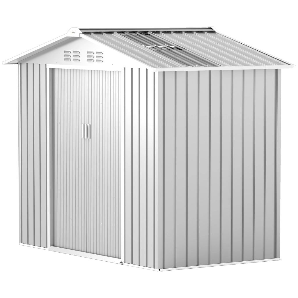 Casetta da Giardino ¨C Minimal ¨C 213x130x185 cm Grigio Argento