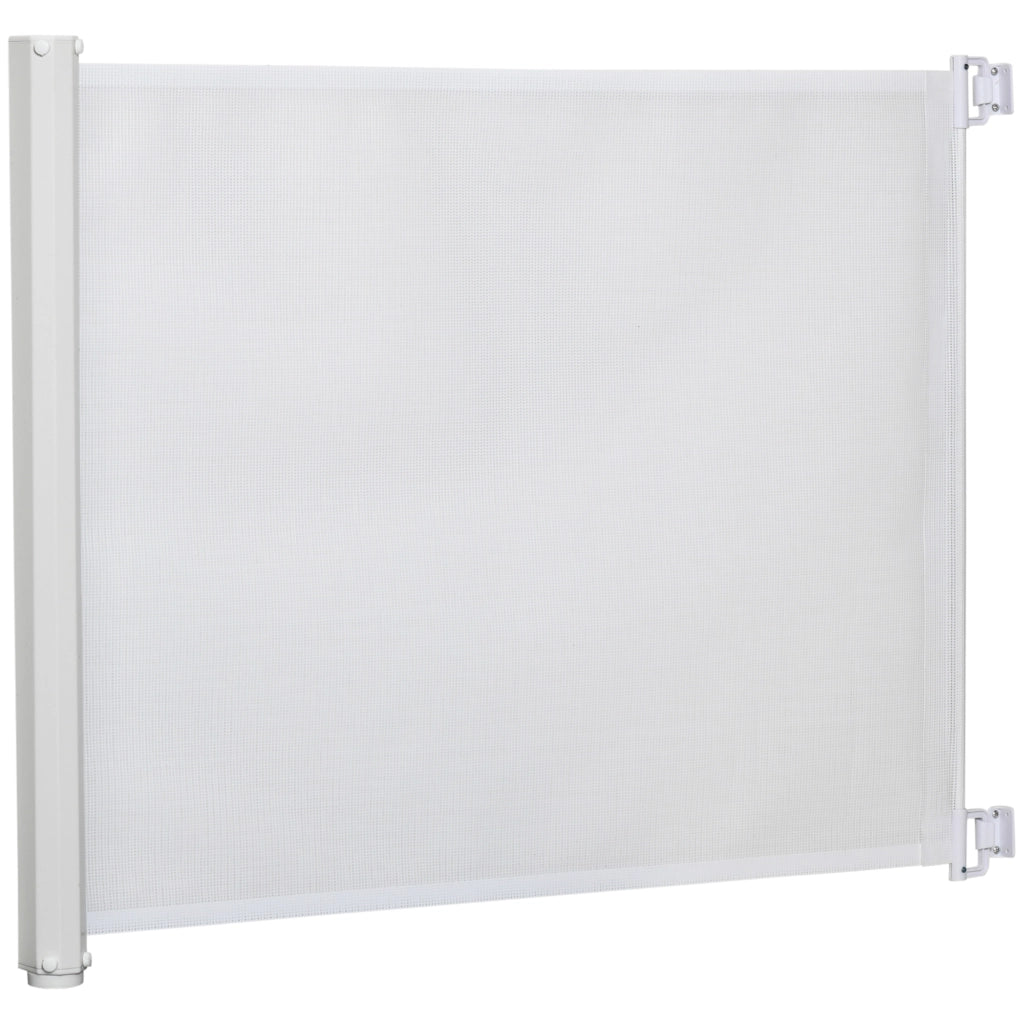 Barriera per Cani Pieghevole Aggiustabile ¨C Minimal ¨C Bianco 5.5-115 cm