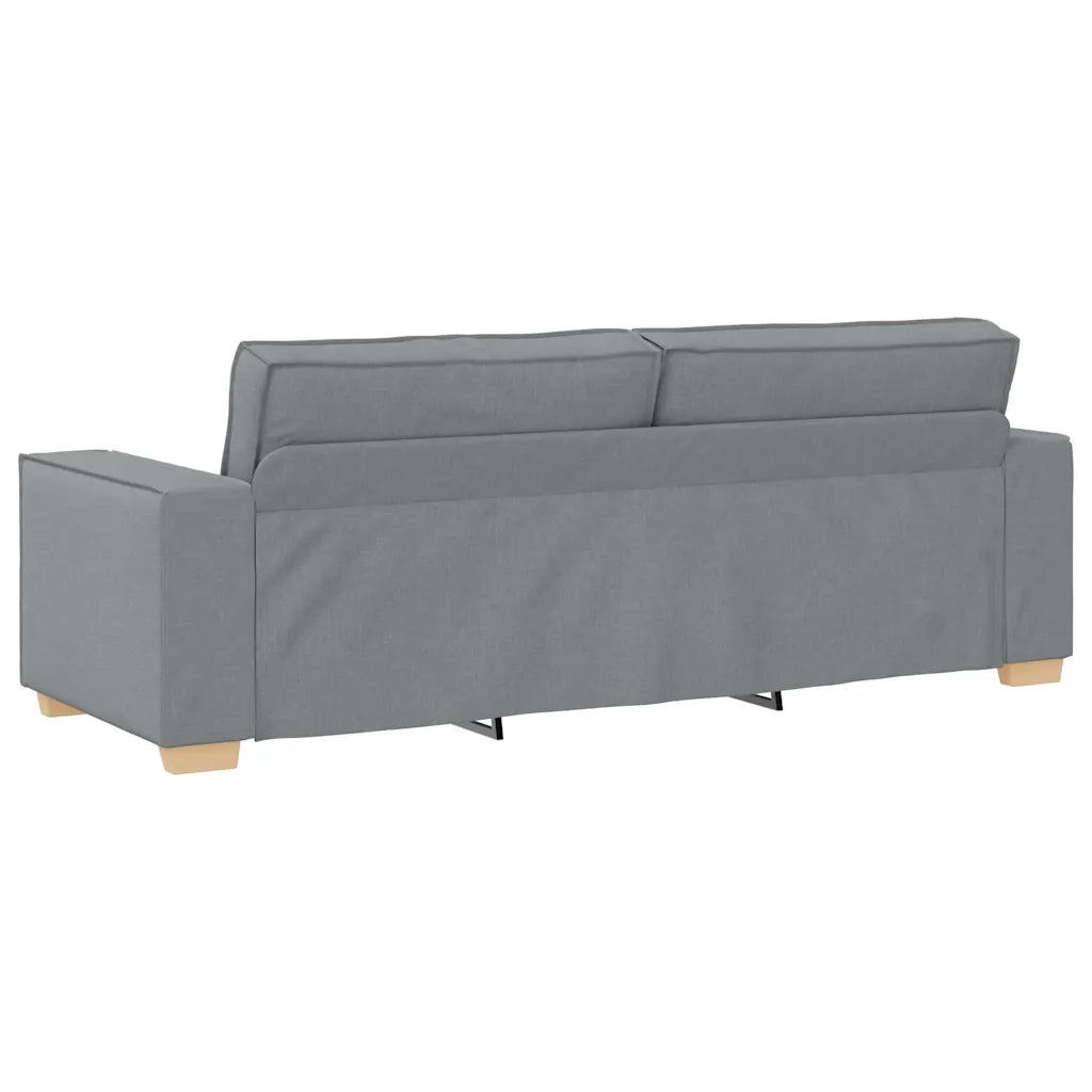Divano a 3 posti Grigio Chiaro 220x78x84 cm Tessuto 4104990