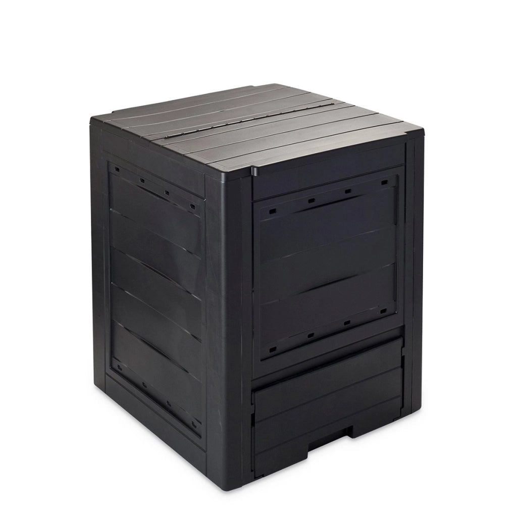 Compostiera da giardino Ambition 260 litri in plastica riciclata per rifiuti organici esistente alle intemperie Toomax