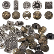 Ferraglie metalliche 80 pezzi - Stile vintage in argento antico e bronzo
