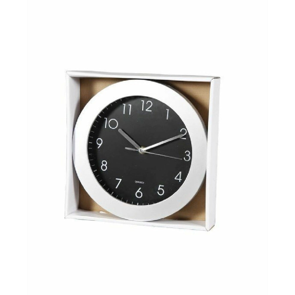 Trade Shop - Orologio Da Parete Muro Analogico Tondo Cucina Stanza Casa Diametro 25cm 161628 -