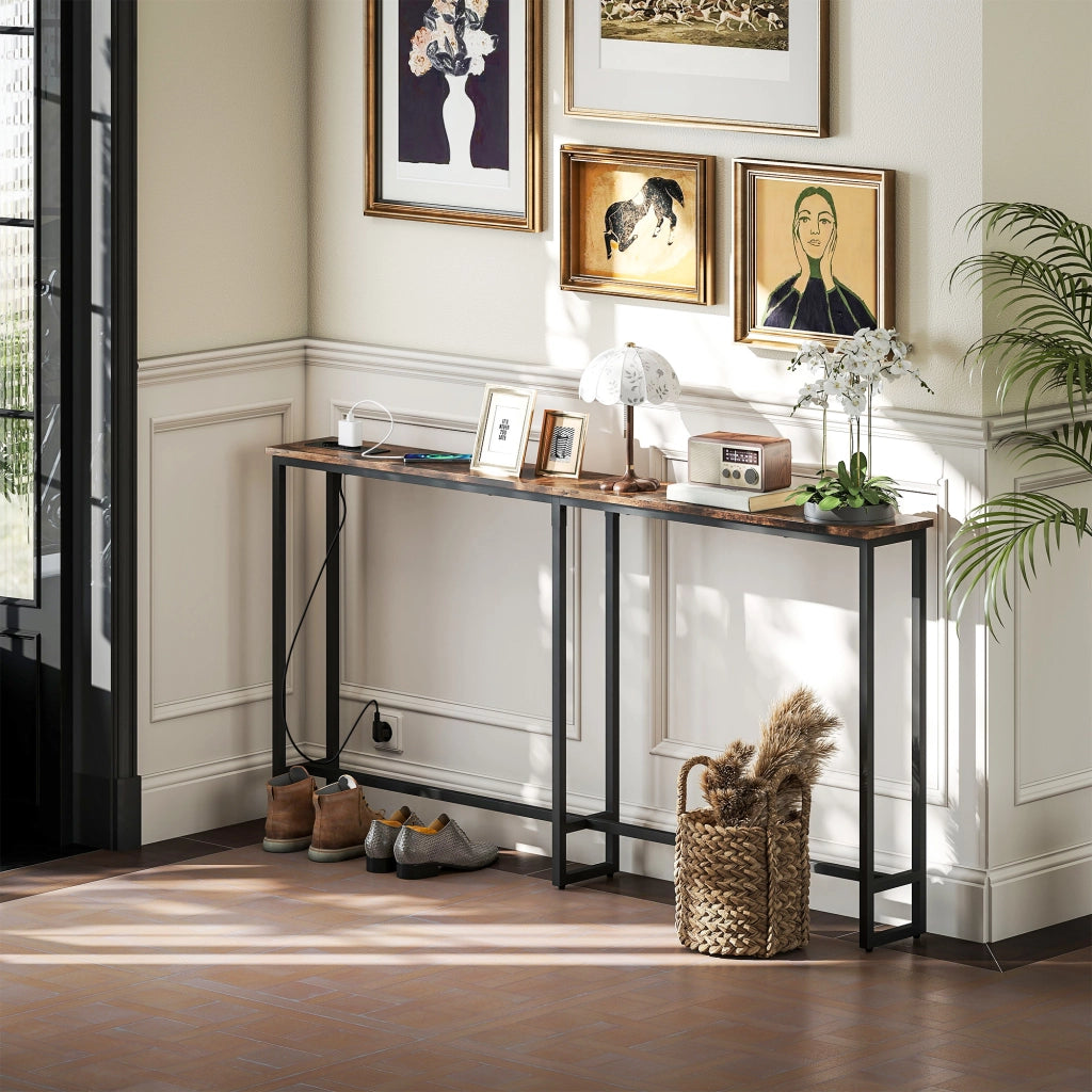 Tavolo console ¨C Minimal ¨C marrone 160x80x20
