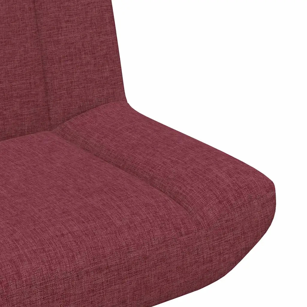 Sedia girevole Rosso Vino 63 x 75 x 76 cm Tessuto 42007328