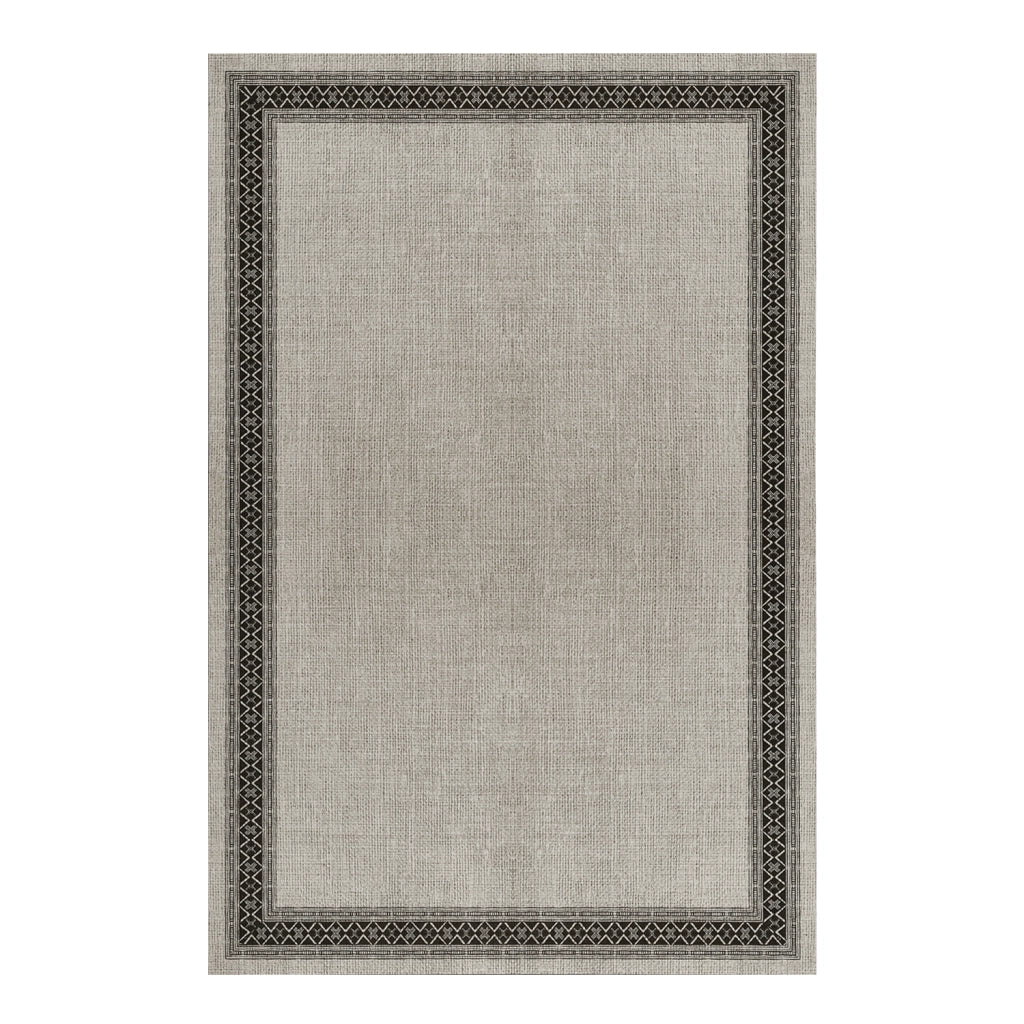 Tappeto vinilico di alta qualità cornice marrone 80x150