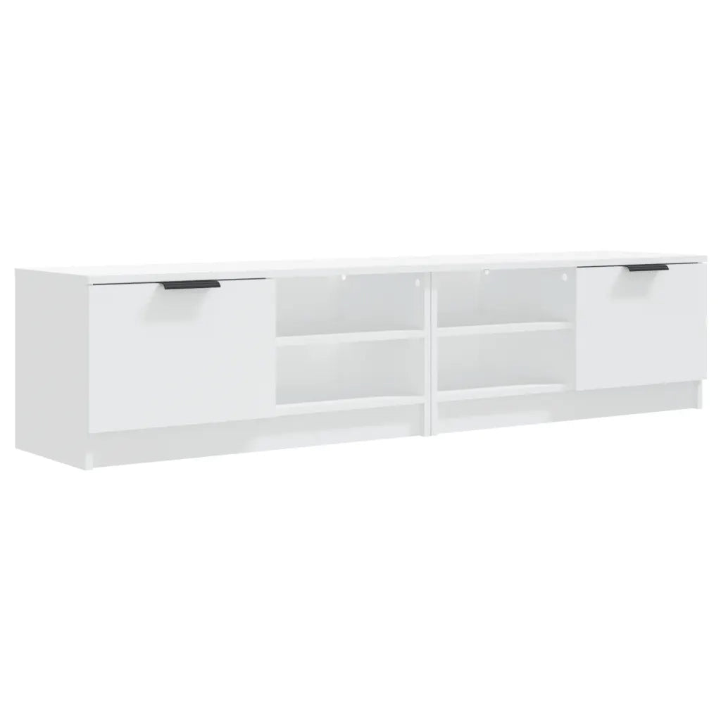 Mobili Porta TV 2 pz | Armadietto TV | Mobile Porta TV Bianchi 80x35x36,5 cm in Legno Multistrato