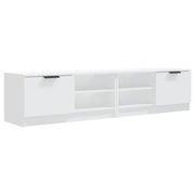 Mobili Porta TV 2 pz | Armadietto TV | Mobile Porta TV Bianchi 80x35x36,5 cm in Legno Multistrato