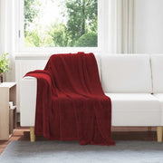 Coperta Rosso Bordeaux 130 x 150 cm Panno 42016785