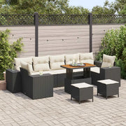 Set Divano da Giardino 10 pcs Nero polyrattan 3361990
