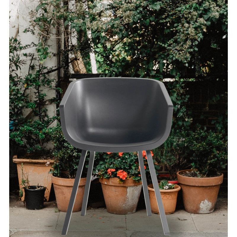 Set di 2 sedie AMALIA Element Alu HARTMAN - Antracite