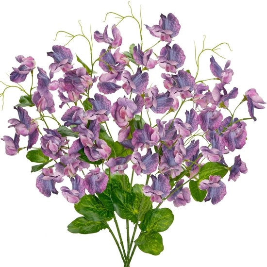 Fiori artificiali Ranoncule - Decorativi - 5 pezzi - 50 cm - Steli di plastica