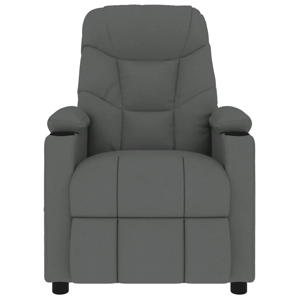 Poltrona Massaggiante Grigio Scuro in Tessuto 339093