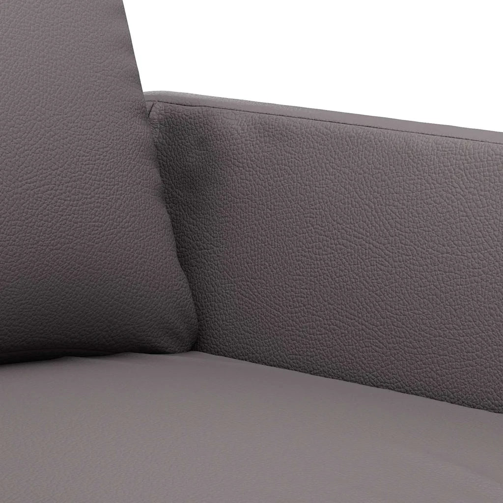 Divano a 3 Posti Grigio 180 cm in Similpelle 359340