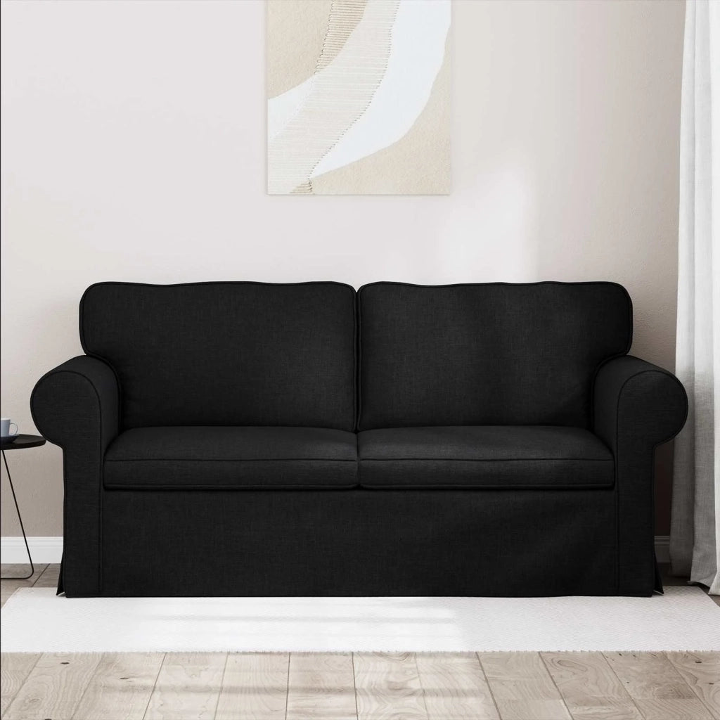 Divano Nero 175 x 82 x 80 cm Tessuto 42024308