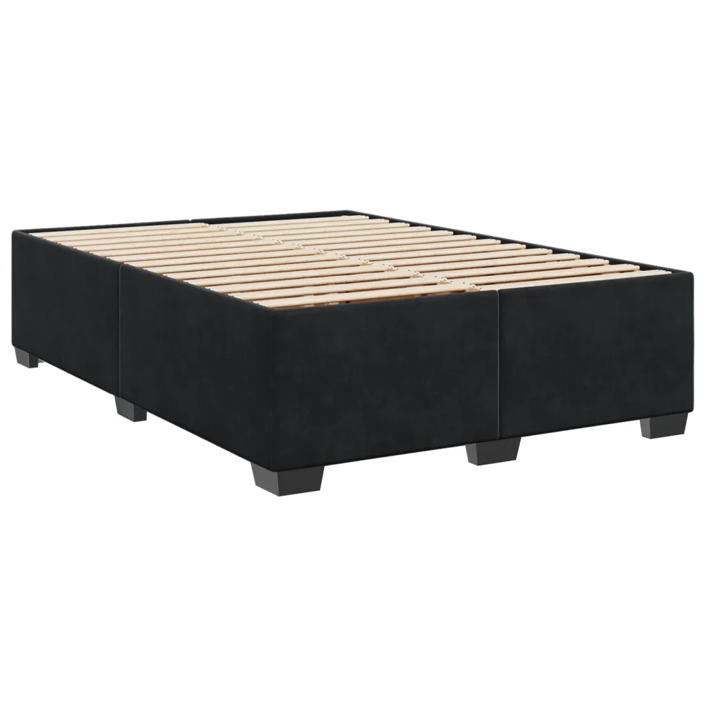 Giroletto senza Materasso Nero 140x200 cm in Velluto 3284639