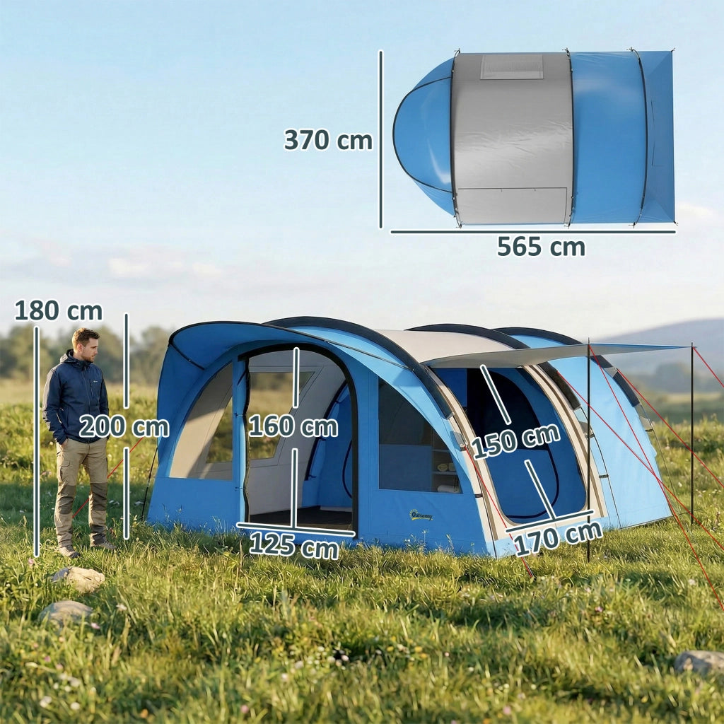Tenda da campeggio 4 persone ¨C Minimal ¨C Grigio